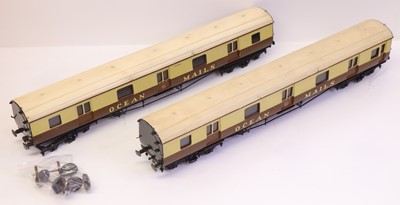 Lot 235 - Two 0 gauge scratch built GWR Ocean Mails...