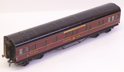 Lot 245 - An Exley 0 gauge coarse scale LMS sleeping car...