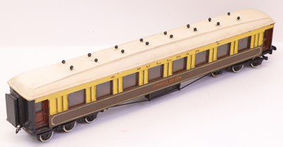 Lot 249 - A Milbro 0 gauge 12 wheel Pullman coach...