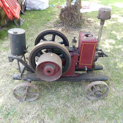 Lot 852 - A Lion Engine Company Ltd 2.5HP open crank...
