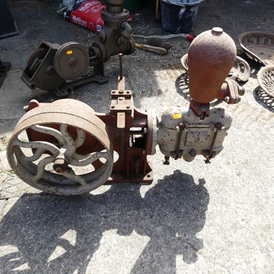 Lot 797 - A Joseph Evans "Leo" cast iron water pump,...