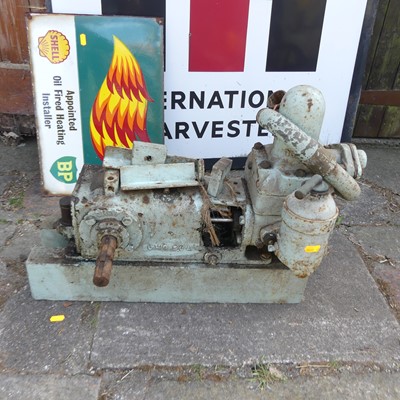 Lot 799 - A heavy duty cast iron stationary water pump,...