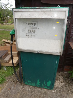 Lot 805 - A Wayne petrol pump, hand-painted in green...