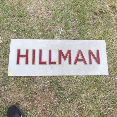 Lot 903 - An original Perspex Hillman motor car showroom...