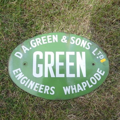 Lot 898 - A D.A. Green & Sons Ltd Engineers of Whaplode...