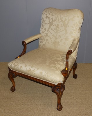 Lot 640 - A contemporary Regency style walnut framed...