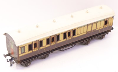 Lot 264 - Bassett Lowke 0 gauge coarse scale LNWR brake...