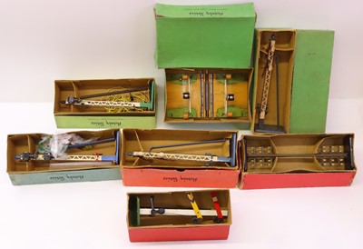 Lot 136 - A collection of Hornby 0 gauge signals and...