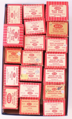 Lot 615 - Approx 20 Hornby Dublo 2-rail wagons, to...