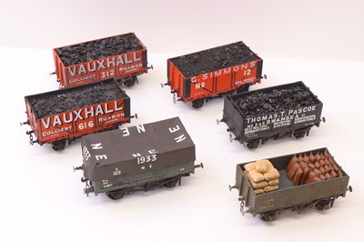Lot 290 - Six kit built 0 gauge finescale plastic wagons,...