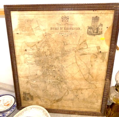 Lot 746 - An engraved plan of the Borough of Bury St...