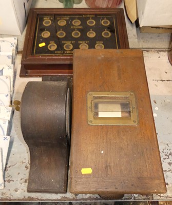 Lot 759 - A mahogany counter-top cash register; an oak...