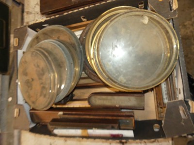 Lot 748 - A quantity of 19th century brass clock bezels,...