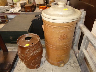 Lot 619 - A Maignen's Patent stoneware water filter...