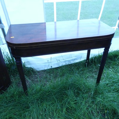 Lot 772 - A Regency rosewood pedestal card table;...