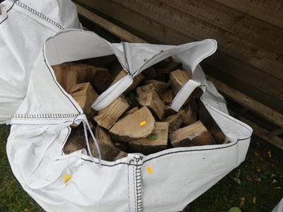 Lot 558 - A grab bag containing seasoned firewood
