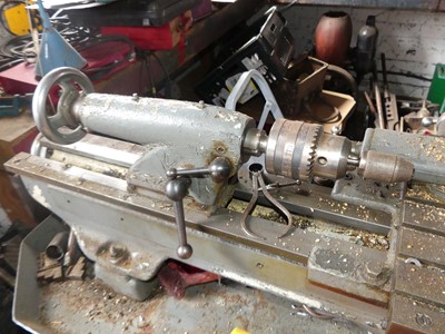 Lot 427 - A Myford Super 7 single phase metalworking lathe