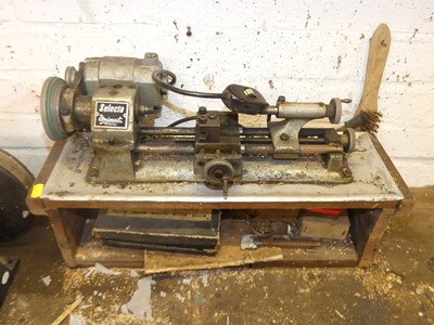 Lot 431 - A Selector Unimatic watchmaker's lathe with...