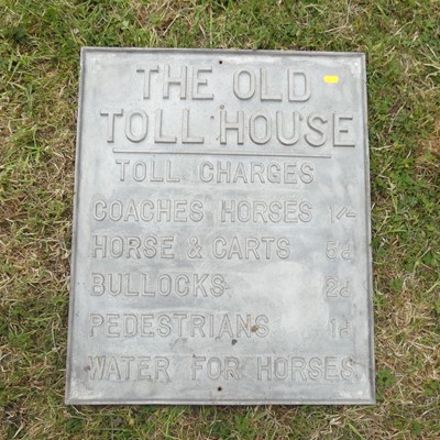 Lot 892 - A reproduction metal The Old Toll House (Toll...