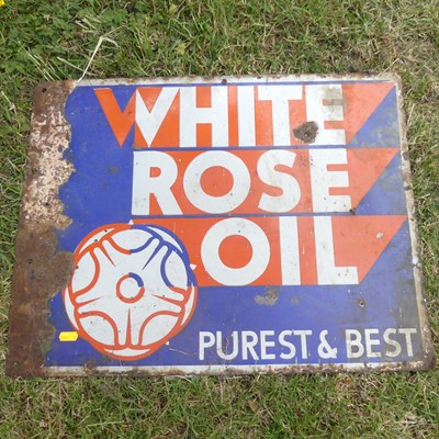 Lot 877 - An original White Rose Oil Purest & Best wall...