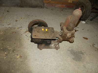 Lot 800 - A cast iron heavy duty stationary water pump,...