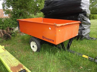 Lot 493 - A Husqvarna single axle trailer