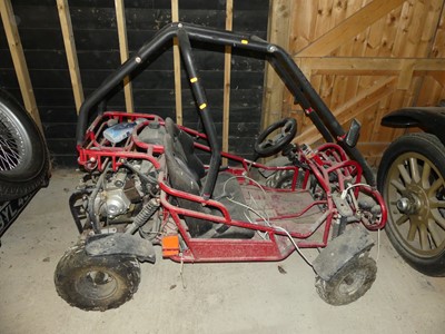 Lot 926 - A petrol powered 4-wheel dune buggy, with key