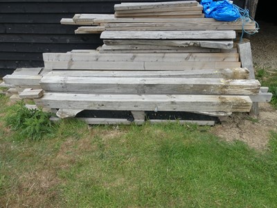 Lot 561 - A large quantity of mixed timber and wooden...