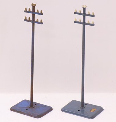 Lot 188 - Two Hornby 0 gauge 1929-33 telegraph poles,...