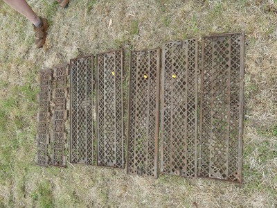 Lot 651 - A quantity of mixed cast iron French floor...