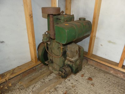 Lot 819 - A Lister type D stationary engine, raised on...