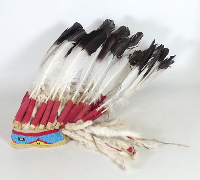 Lot 27 - A tribal Native American headdress