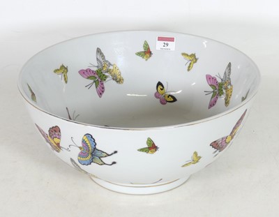 Lot 29 - A reproduction Japanese porcelain table bowl,...
