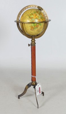 Lot 34 - A reproduction terrestrial table globe, on...