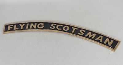 Lot 35 - A reproduction cast metal Flying Scotsman sign,...