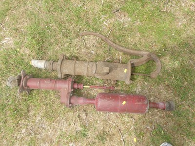 Lot 804 - Two cast iron water pumps