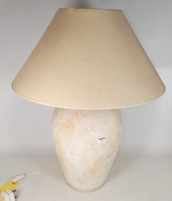 Lot 50 - A contemporary terracotta table lamp, of...