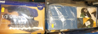 Lot 15 - A NuTool 1/3 sheet sander (NPK187); together...