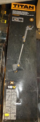 Lot 25 - A Titan 50cm hedge-trimmer; together with a...