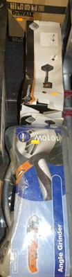 Lot 27 - A cased NuTool Products electric angle grinder;...