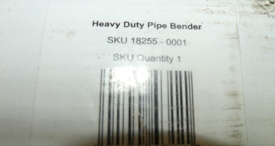 Lot 45 - A boxed pipe bender