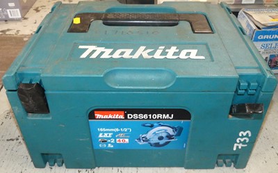 Lot 70 - A Makita DSS610 18volt battery operated...