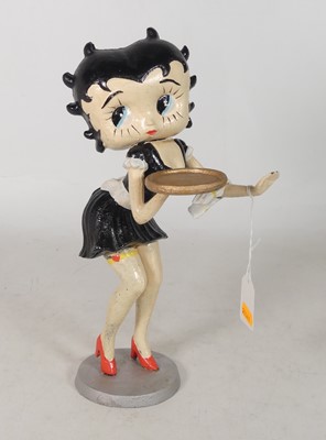 Lot 56 - A reproduction painted cast metal figure of...