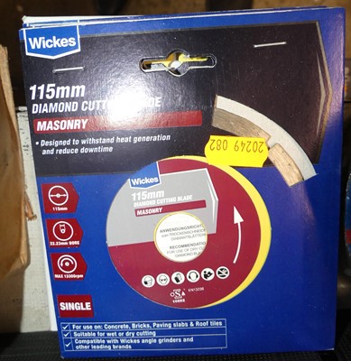 Lot 82 - A bundle of Wicks 115mm masonry diamond...