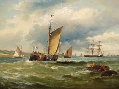 Lot 506 - 19th century Dutch school - Sailing vessels...