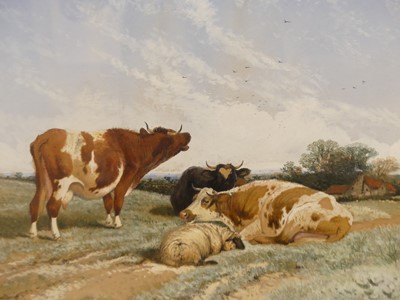 Lot 507 - After Thomas Sidney Cooper - Cattle and sheep...