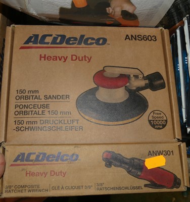 Lot 164 - An AC Delco heavy duty orbital sander; and a...