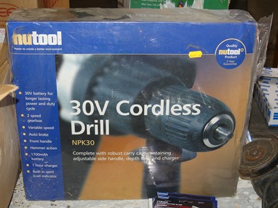 Lot 166 - A NuTool 30volt cordless drill