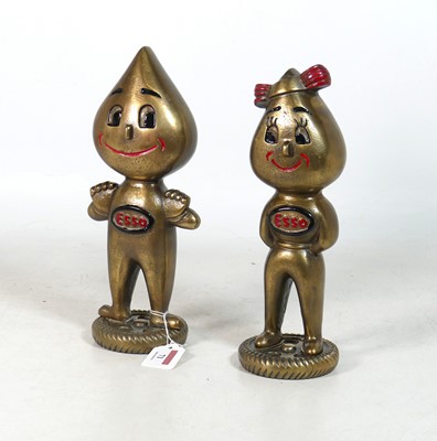 Lot 71 - A pair of reproduction cast metal ESSO 'drip'...