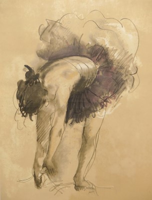 Lot 515 - Donald Hamilton Fraser - Dancer in lilac,...